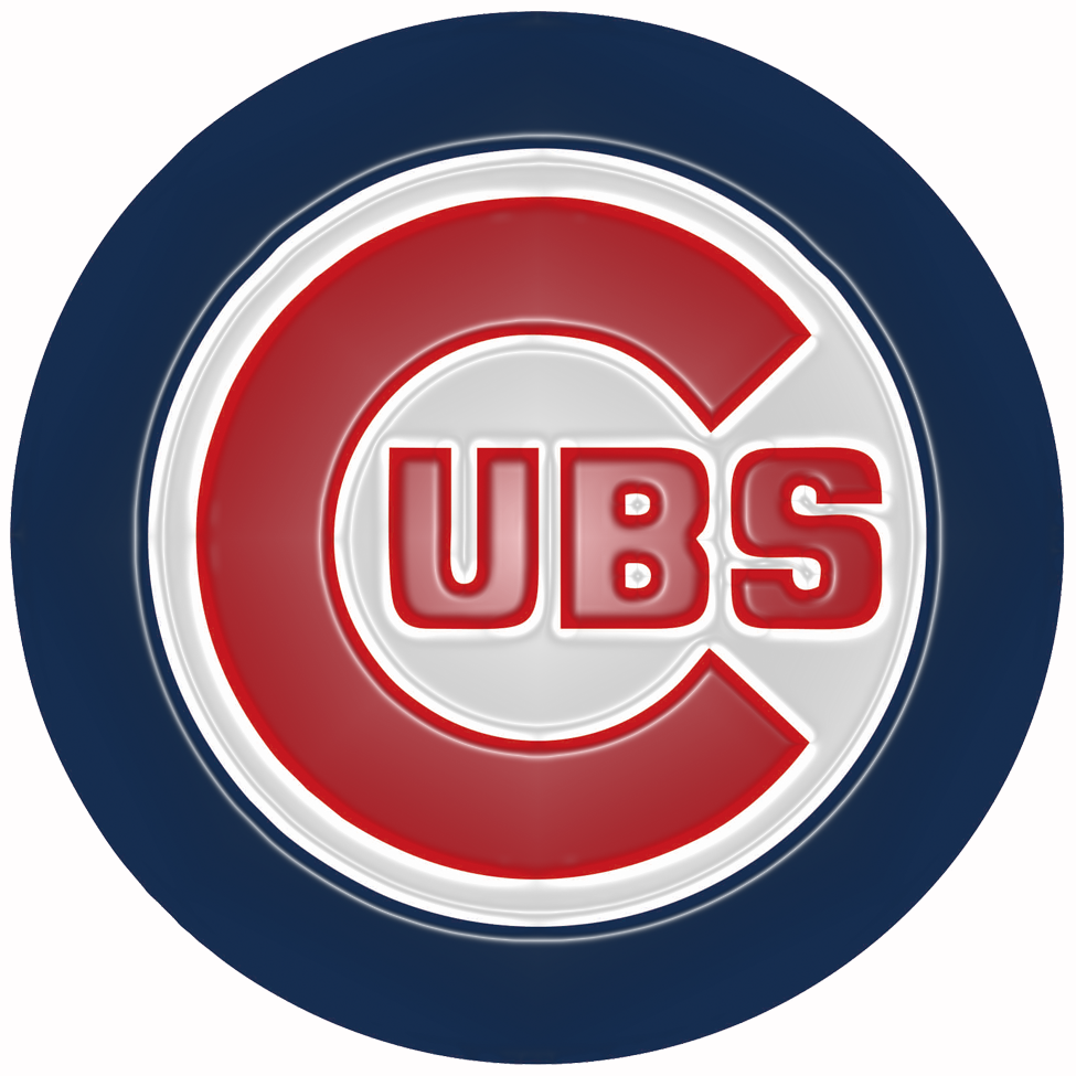 Chicago Cubs Plastic Effect Logo vinyl decal